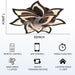 Low Profile Ceiling Fan and Light, Modern Dimmable Flower Ceiling Fan with Remote APP Control-22-ErisView