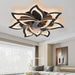 Low Profile Ceiling Fan and Light, Modern Dimmable Flower Ceiling Fan with Remote APP Control-27-ErisView