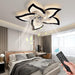Low Profile Ceiling Fan and Light, Modern Dimmable Flower Ceiling Fan with Remote APP Control-28-ErisView
