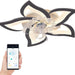 Low Profile Ceiling Fan with Light, Modern Dimmable Flower Ceiling Fan with Remote APP Control, Bedroom Ceiling Fans, Children's Room Ceiling Fan-1-ErisView
