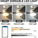 Low Profile Ceiling Fan with Light, Smart Fans with Remote, Works with Alexa Siri Google Home and APP, Dark Walnut Dimmable Flush Mount Ceiling Fan-11-ErisView