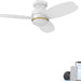 Low Profile Ceiling Fan with Light, Smart Fans with Remote, Works with Alexa Siri Google Home and APP, Dark Walnut Dimmable Flush Mount Ceiling Fan-15-ErisView