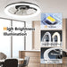 Low Profile Ceiling Fan with Light and Remote, Dimmable Flush Mount Quiet Ceiling Fans for Bedroom Living Room-10-ErisView