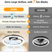 Low Profile Ceiling Fan with Light and Remote, Dimmable Flush Mount Quiet Ceiling Fans for Bedroom Living Room-11-ErisView
