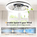 Low Profile Ceiling Fan with Light and Remote, Dimmable Flush Mount Quiet Ceiling Fans for Bedroom Living Room-12-ErisView