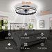 Low Profile Ceiling Fan with Light and Remote, Dimmable Flush Mount Quiet Ceiling Fans for Bedroom Living Room-8-ErisView