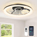 Low Profile Ceiling Fan with Light and Remote, Dimmable Flush Mount Quiet Ceiling Fans for Bedroom Living Room-9-ErisView