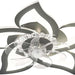 Low Profile Flush Mount Ceiling Fan with Lights, Modern Dimmable Ceiling with APP Remote Control, Reversible Fan in Winter Summer for Bedroom Living Room-2-ErisView