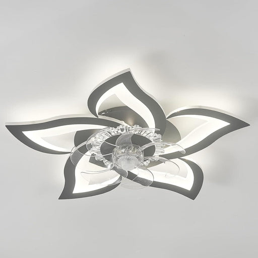 Low Profile Flush Mount Ceiling Fan with Lights, Modern Dimmable Ceiling with APP Remote Control, Reversible Fan in Winter Summer for Bedroom Living Room-1-ErisView