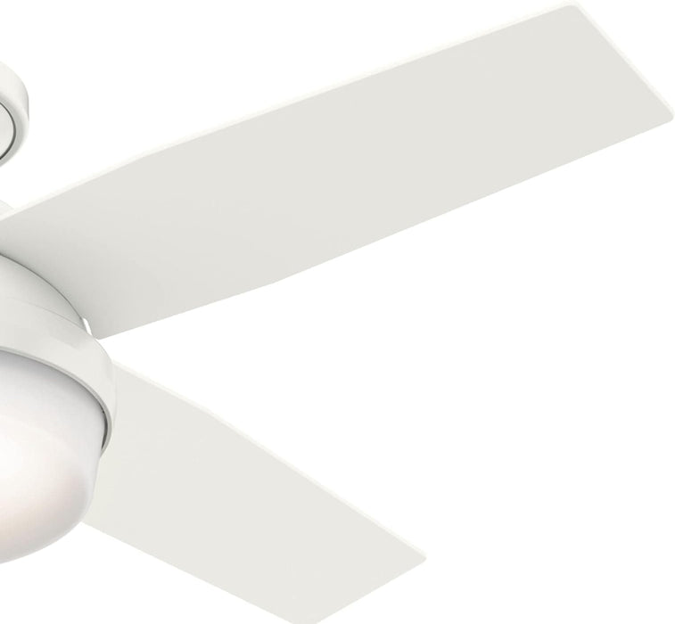 Low Profile Indoor Ceiling Fan with LED Light and Remote Control, Metal Blade Fan, Hugger Ceiling Fans-10-ErisView