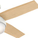 Low Profile Indoor Ceiling Fan with LED Light and Remote Control, Metal Blade Fan, Hugger Ceiling Fans-11-ErisView