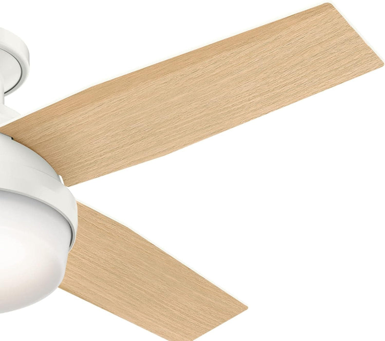 Low Profile Indoor Ceiling Fan with LED Light and Remote Control, Metal Blade Fan, Hugger Ceiling Fans-11-ErisView