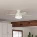 Low Profile Indoor Ceiling Fan with LED Light and Remote Control, Metal Blade Fan, Hugger Ceiling Fans-3-ErisView
