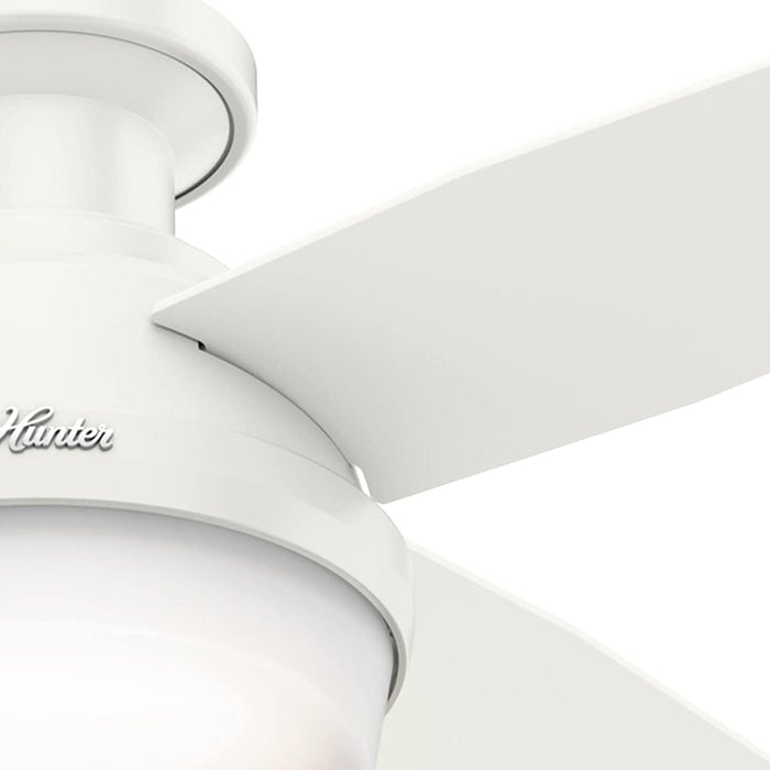 Low Profile Indoor Ceiling Fan with LED Light and Remote Control, Metal Blade Fan, Hugger Ceiling Fans-8-ErisView