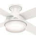 Low Profile Indoor Ceiling Fan with LED Light and Remote Control, Metal Blade Fan, Hugger Ceiling Fans-1-ErisView