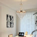 Luxury Empire Rose Gold Crystal Chandelier for Dining Room-ErisView 