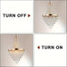 Luxury Empire Rose Gold Crystal Chandelier for Living Room Foyer Dining Room Kitchen Island Bedroom Entrance Hall-Turn on/off-ErisView