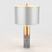 Marble Base Round Shape Table Lamp-Gray Base-ErisView