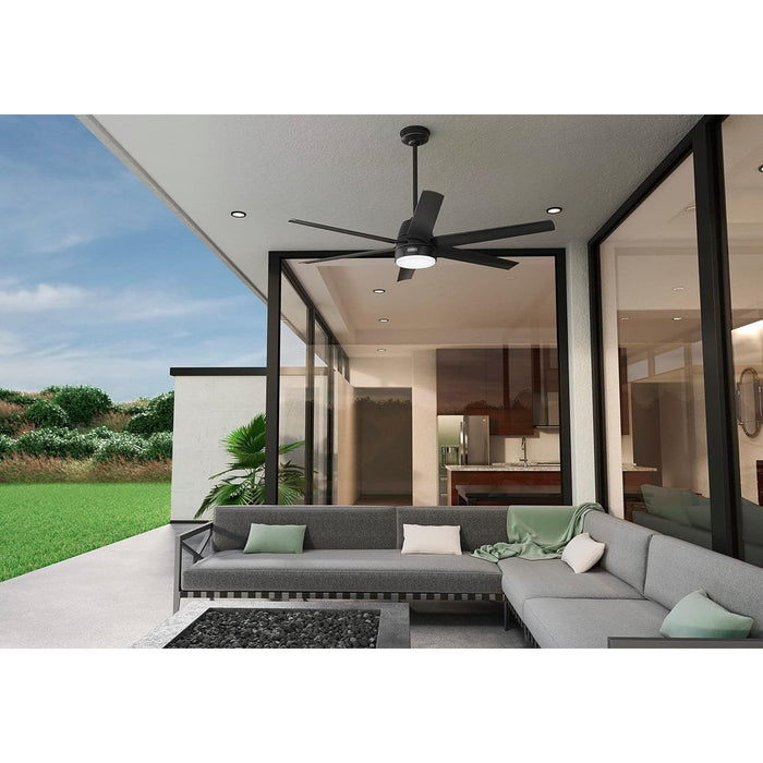 Matte Black Ceiling Fan, Ceiling Hugger Ceiling Fans, Metal Ceiling Fans-3-ErisView
