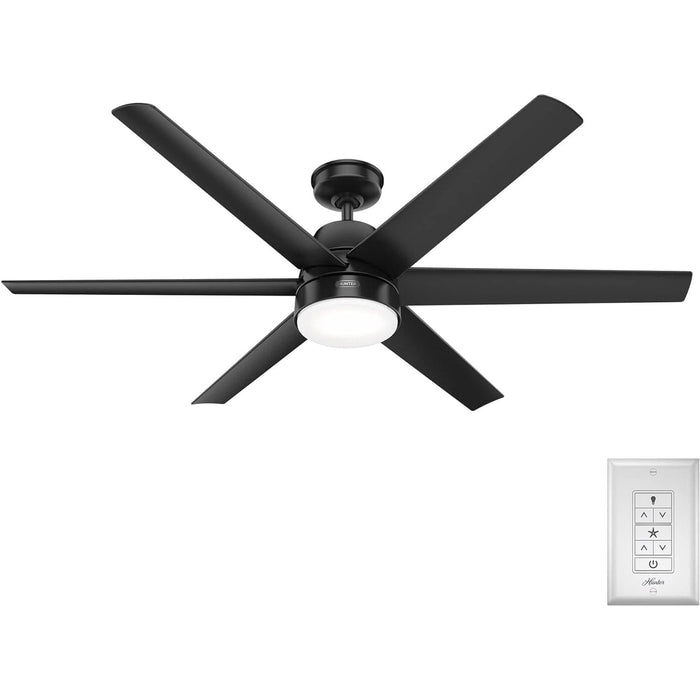 Matte Black Ceiling Fan, Ceiling Hugger Ceiling Fans, Metal Ceiling Fans-6-ErisView