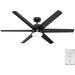 Matte Black Ceiling Fan, Ceiling Hugger Ceiling Fans, Metal Ceiling Fans-6-ErisView