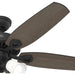 Matte Black Ceiling Fan, Home Ceiling Fan, Mid Century Modern Ceiling Fan-10-ErisView
