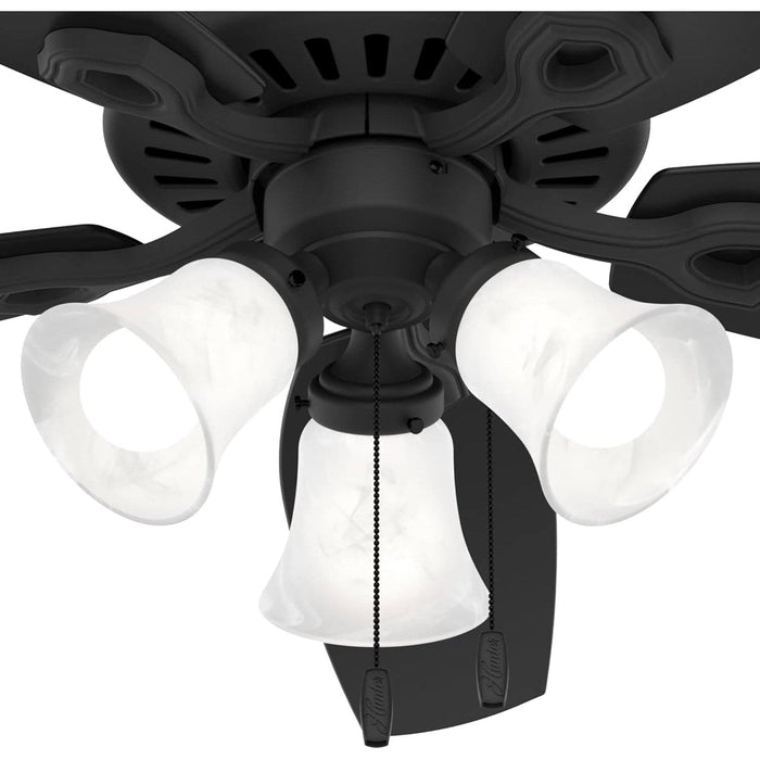 Matte Black Ceiling Fan, Home Ceiling Fan, Mid Century Modern Ceiling Fan-6-ErisView