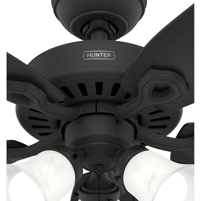 Matte Black Ceiling Fan, Home Ceiling Fan, Mid Century Modern Ceiling Fan-8-ErisView