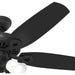 Matte Black Ceiling Fan, Home Ceiling Fan, Mid Century Modern Ceiling Fan-9-ErisView