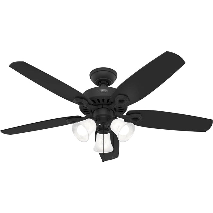 Matte Black Ceiling Fan, Home Ceiling Fan, Mid Century Modern Ceiling Fan-1-ErisView