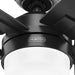 Matte Black Ceiling Fan, Hugger Ceiling Fans, Home Ceiling Fan-10-ErisView