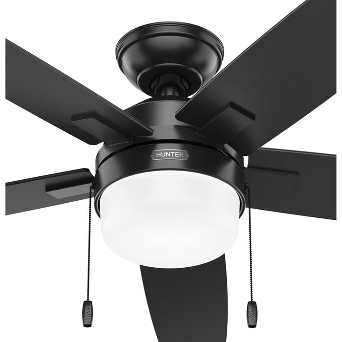 Matte Black Ceiling Fan, Hugger Ceiling Fans, Home Ceiling Fan-12-ErisView