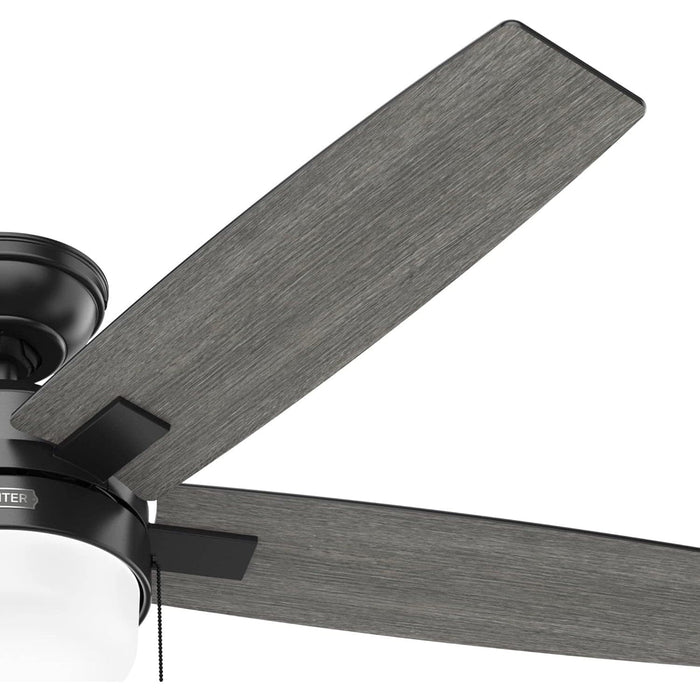 Matte Black Ceiling Fan, Hugger Ceiling Fans, Home Ceiling Fan-14-ErisView