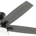Matte Black Ceiling Fan, Hugger Ceiling Fans, Home Ceiling Fan-14-ErisView