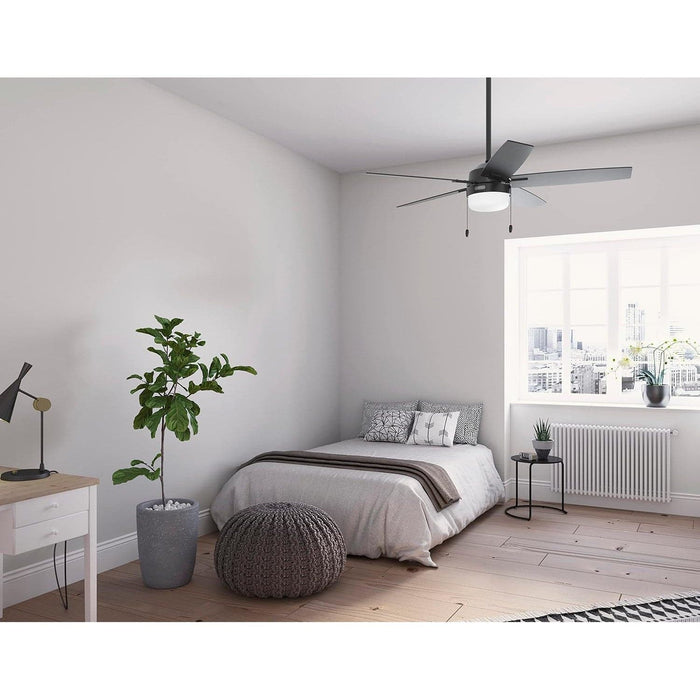 Matte Black Ceiling Fan, Hugger Ceiling Fans, Home Ceiling Fan-3-ErisView