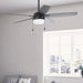 Matte Black Ceiling Fan, Hugger Ceiling Fans, Home Ceiling Fan-4-ErisView