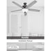 Matte Black Ceiling Fan, Hugger Ceiling Fans, Hugger Ceiling Fans-12-ErisView