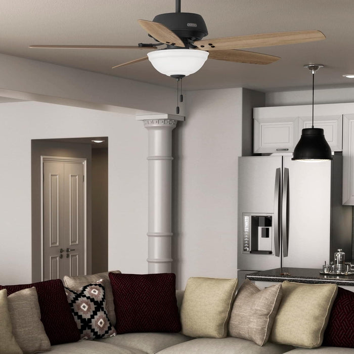 Matte Black Ceiling Fan, Hugger Ceiling Fans, Hugger Ceiling Fans-4-ErisView