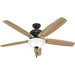 Matte Black Ceiling Fan, Hugger Ceiling Fans, Hugger Ceiling Fans-1-ErisView