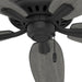 Matte Black Ceiling Fan, Mid Century Modern Ceiling Fan, Low Profile Ceiling Fan NO Light-7-ErisView