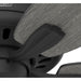 Matte Black Ceiling Fan, Mid Century Modern Ceiling Fan, Low Profile Ceiling Fan NO Light-8-ErisView