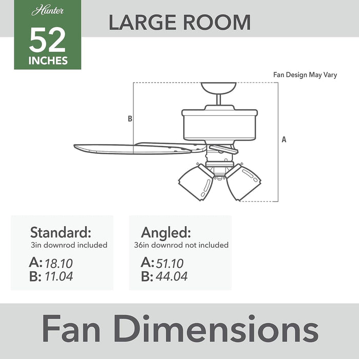 Matte Black Ceiling Fan with LED Light Kit and Pull Chain, Ceiling Hugger Ceiling Fan with Light-5-ErisView