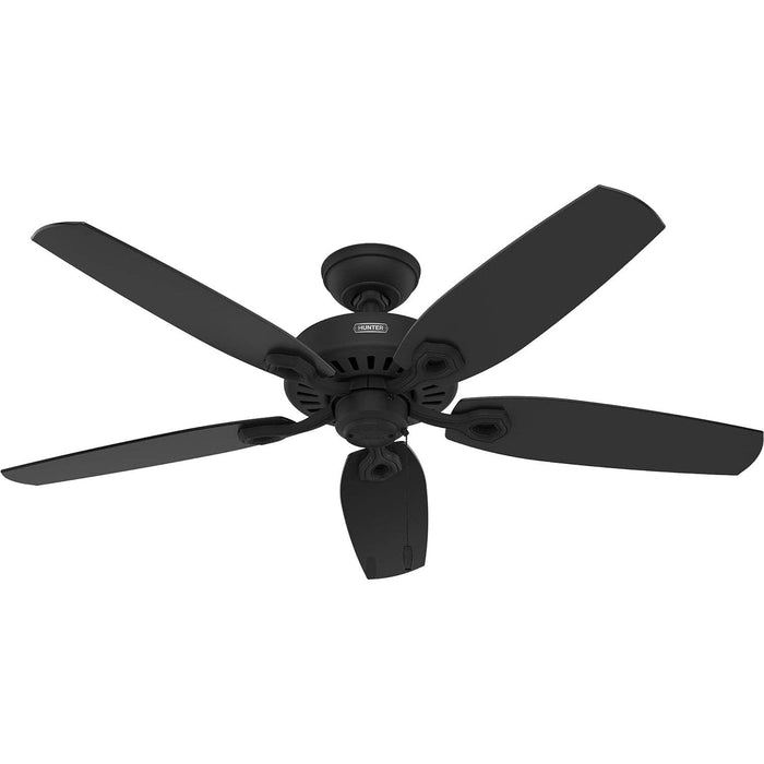 Matte Black Ceiling Fan with LED Light Kit and Pull Chain, Ceiling Hugger Ceiling Fan with Light-9-ErisView