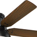 Matte Black Large Ceiling Fan with Light, Ceiling Hugger Ceiling Fans-4-ErisView