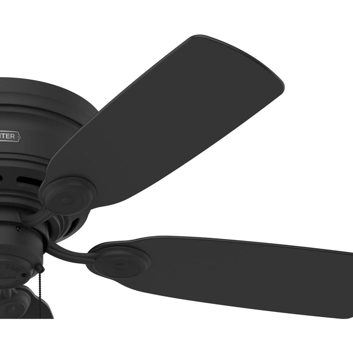 Matte Black Low Profile Ceiling Fan, Hugger Ceiling Fans-10-ErisView