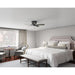 Matte Black Low Profile Ceiling Fan, Hugger Ceiling Fans-3-ErisView