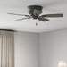 Matte Black Low Profile Ceiling Fan, Hugger Ceiling Fans-4-ErisView