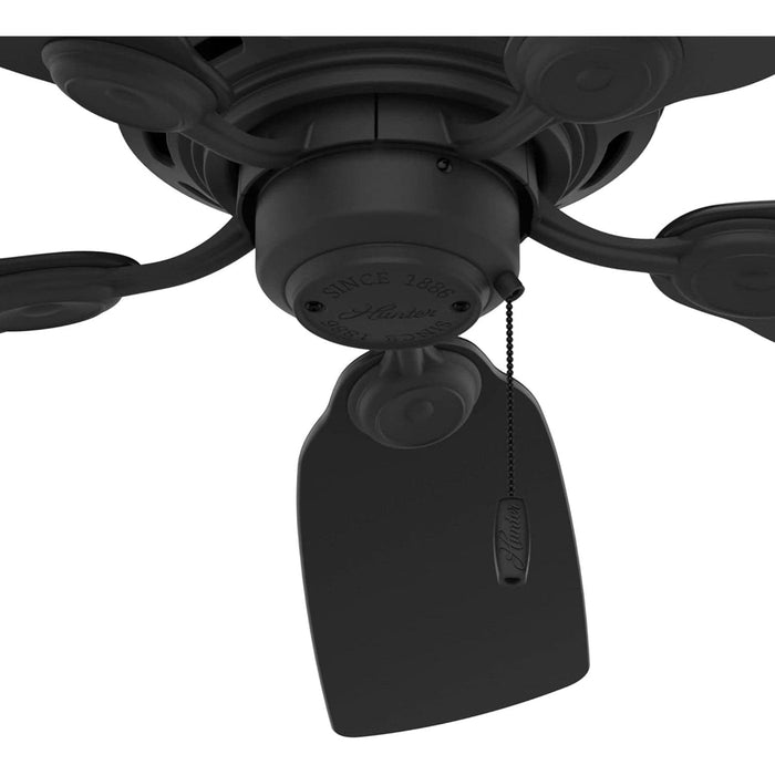 Matte Black Low Profile Ceiling Fan, Hugger Ceiling Fans-7-ErisView