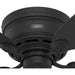 Matte Black Low Profile Ceiling Fan, Hugger Ceiling Fans-9-ErisView