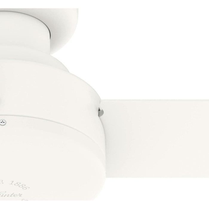 Matte White Ceiling Fan with Remote, Ceiling Hugger Ceiling Fans-10-ErisView